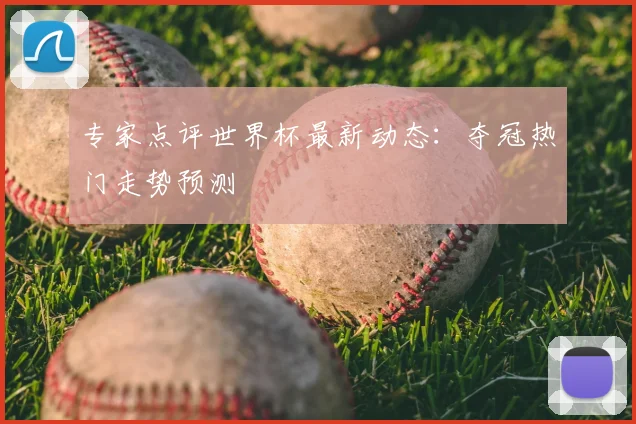 专家点评世界杯最新动态:夺冠热门走势预测